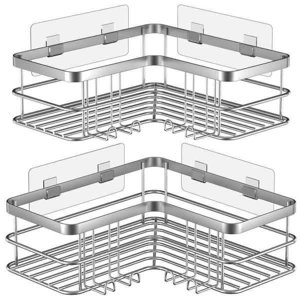 stainless steel corner shower caddy