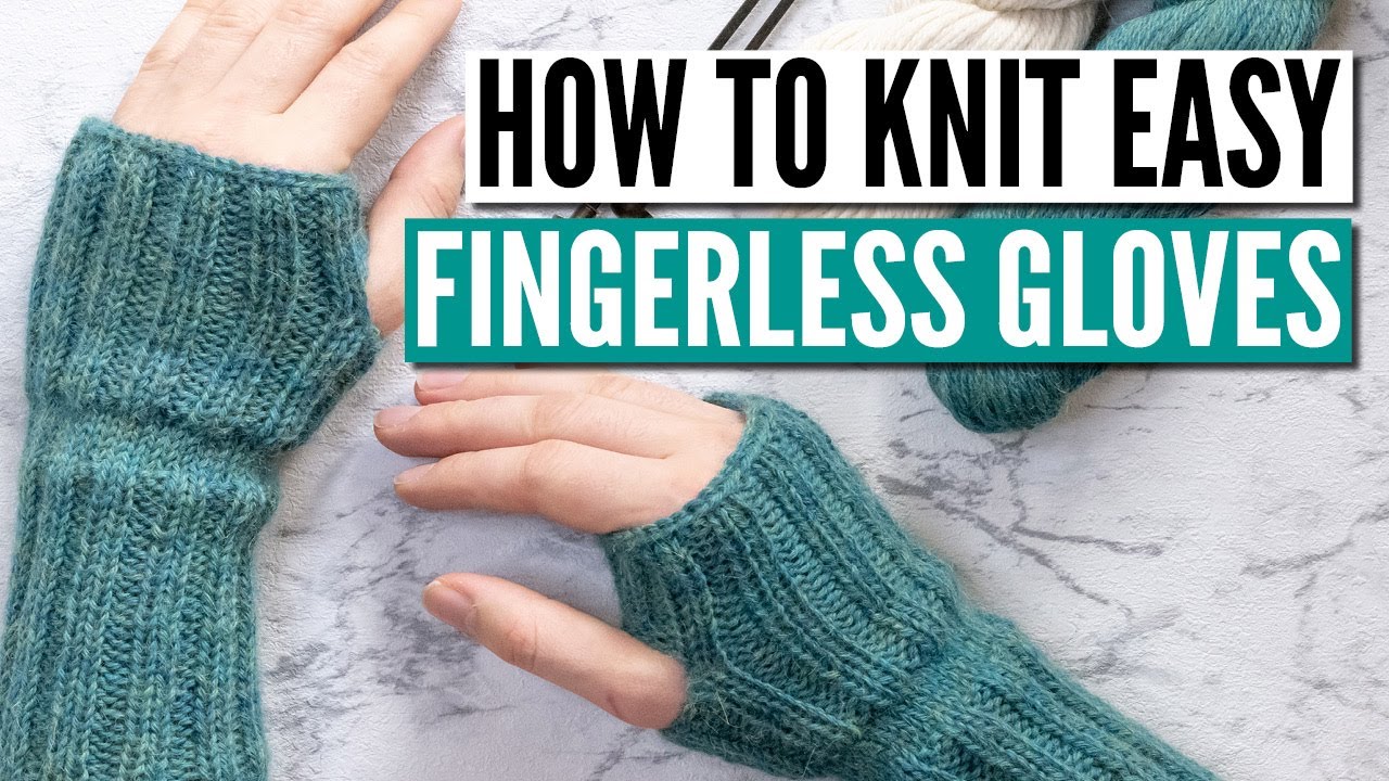 knitting patterns for gloves without fingers