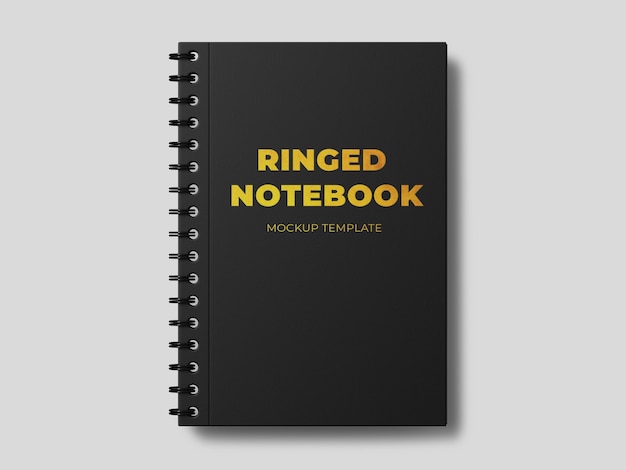 black notebook mockup