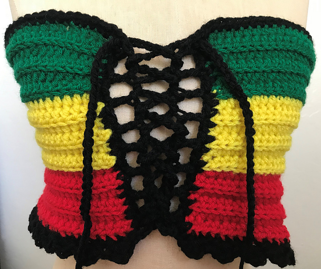 rasta crop top