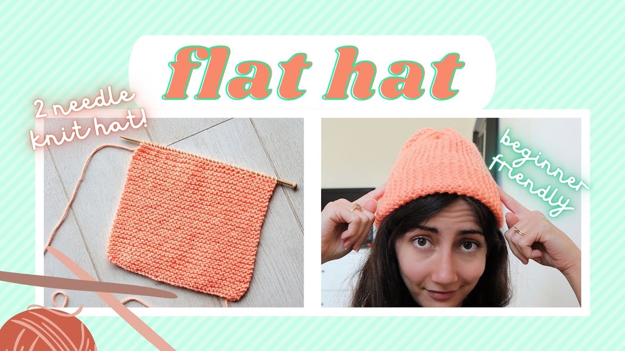 knit a hat on straight needles