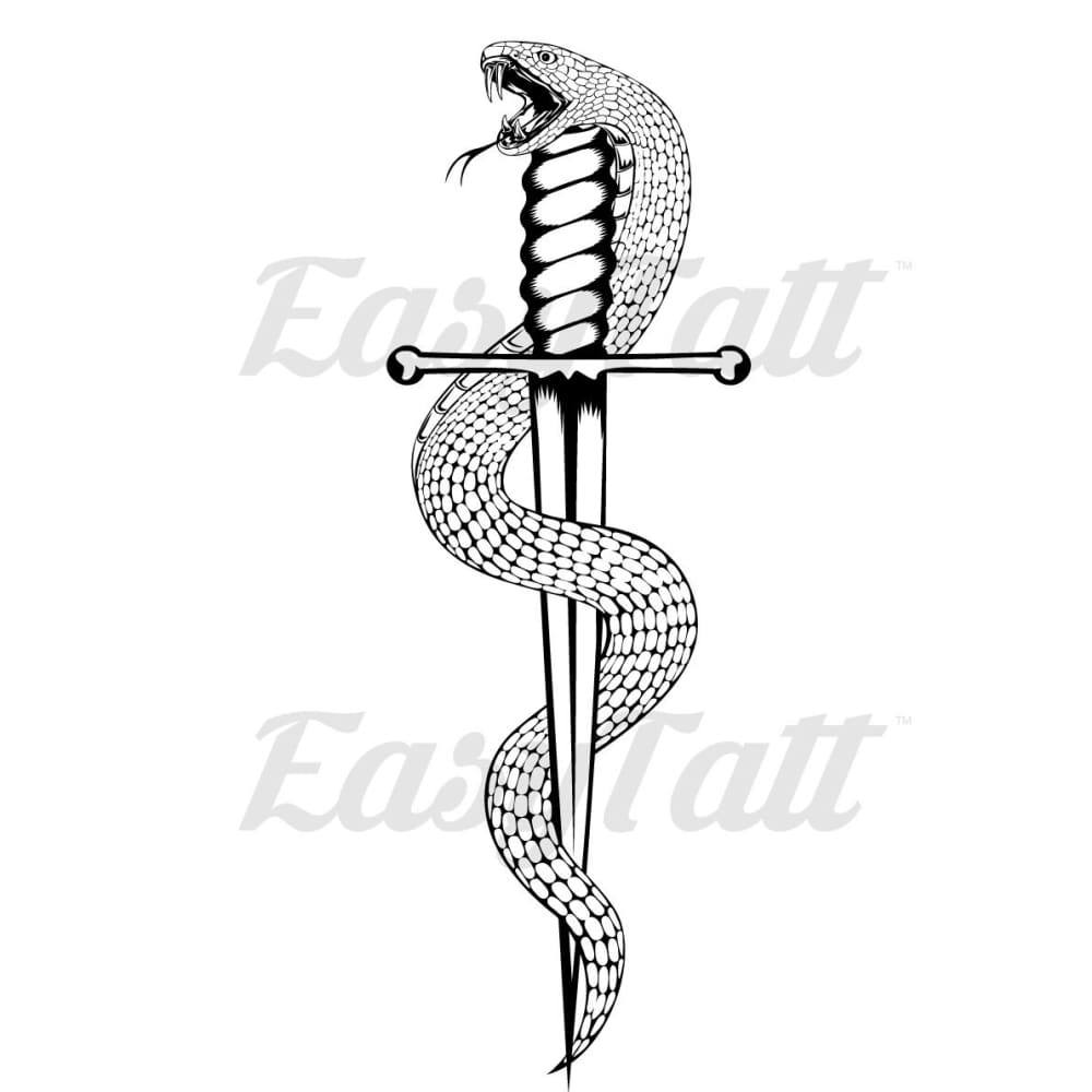 dagger with snake tattoo