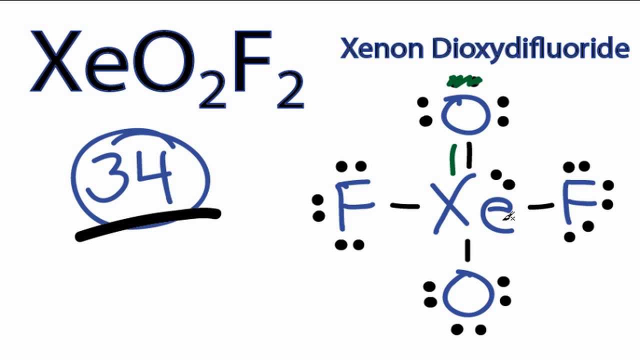 xeo2f2 lewis structure