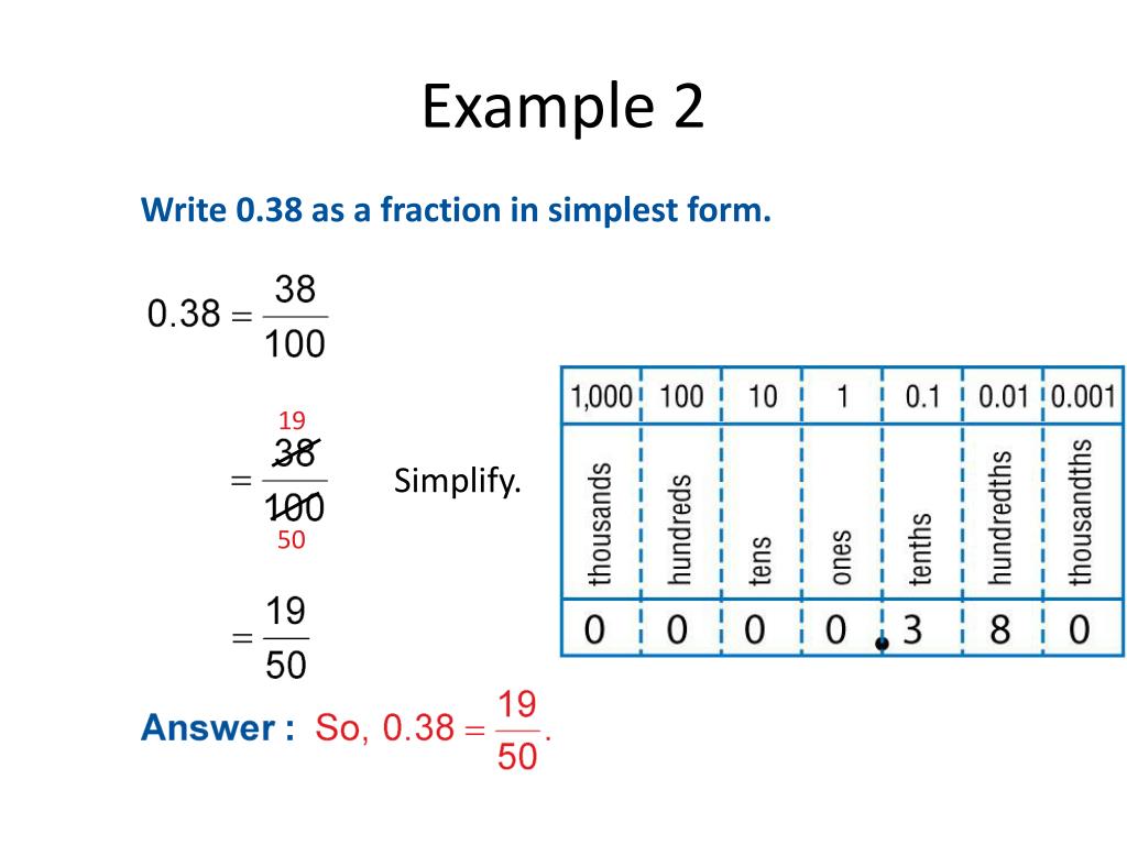 0.38 as a fraction