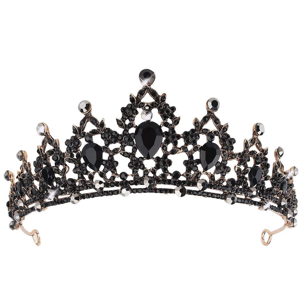 black crowns and tiaras