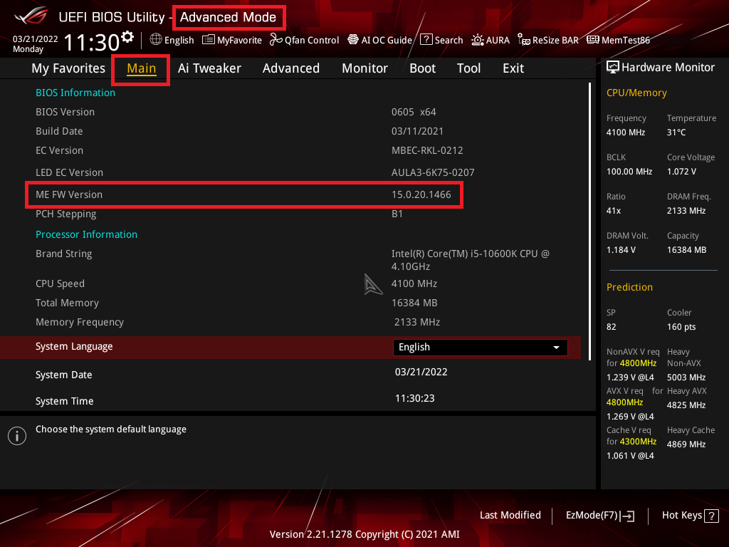 intel r management engine interface asus