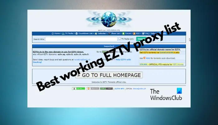 proxy of eztv