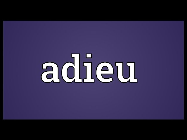 adieu pronunciation