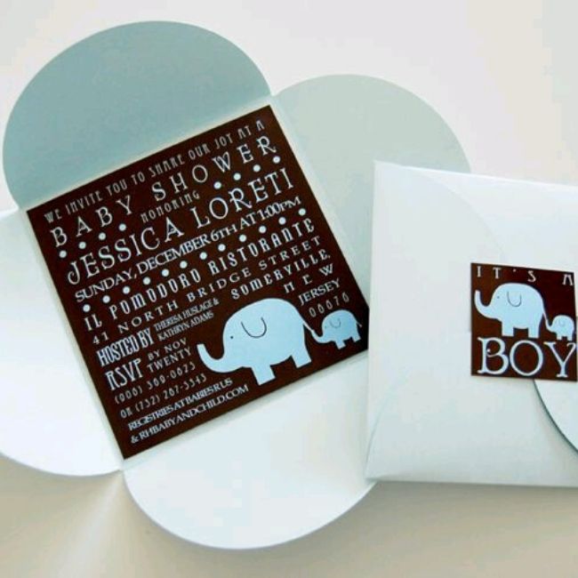 manualidades invitaciones para baby shower