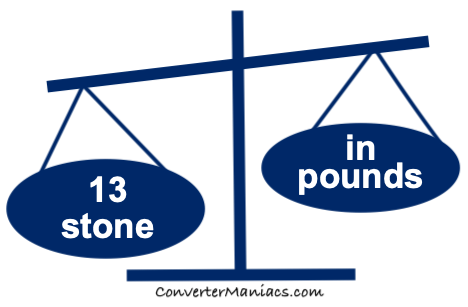 13 stone in lbs