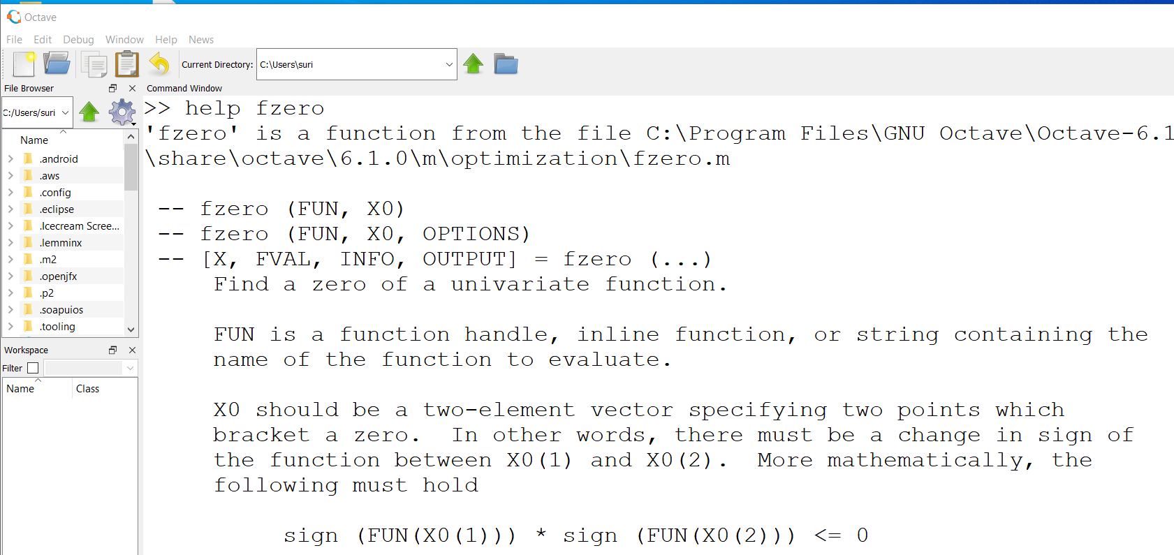 matlab fzero