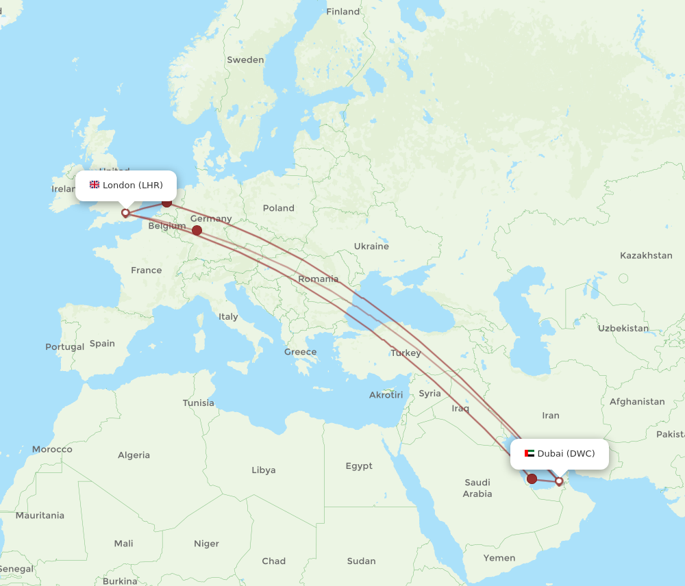 dubai to lhr flight time