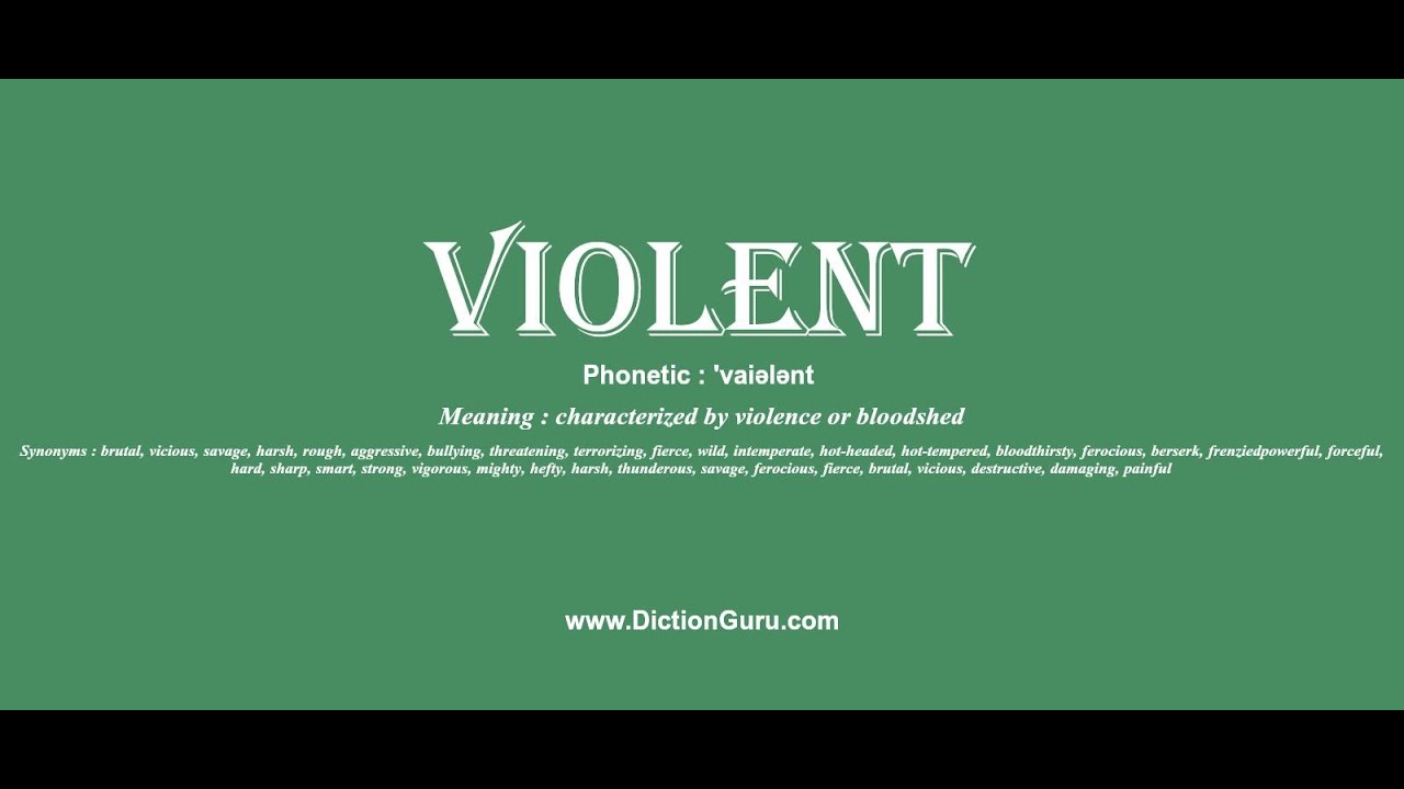 violent synonym