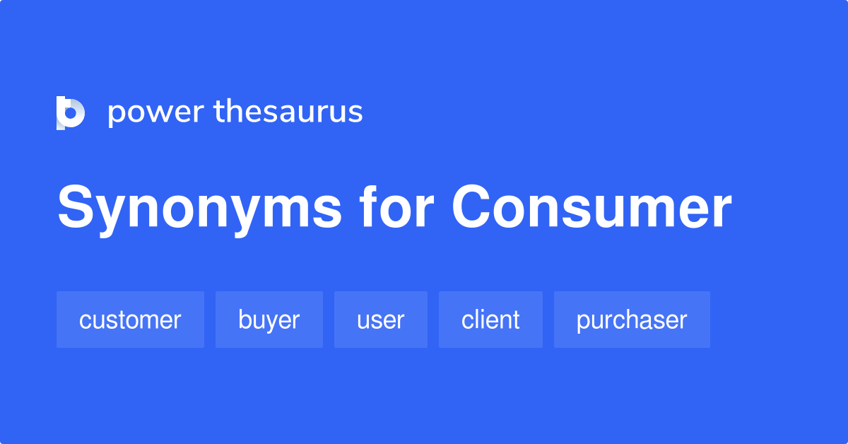 consumer thesaurus