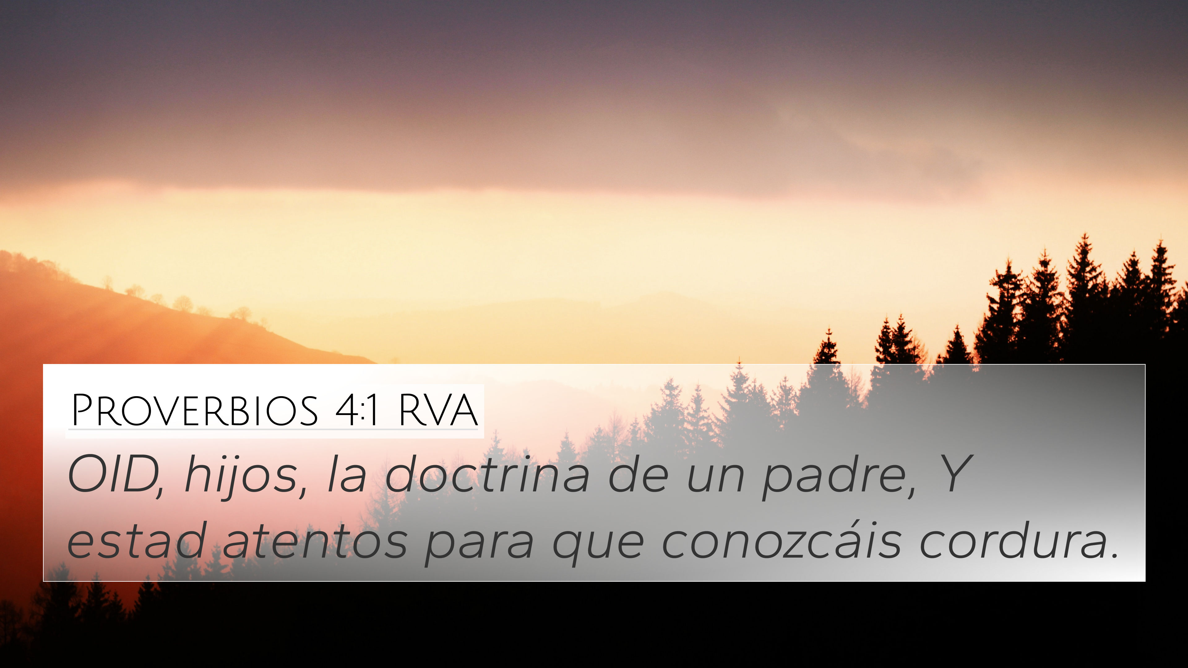 proverbios 4 1