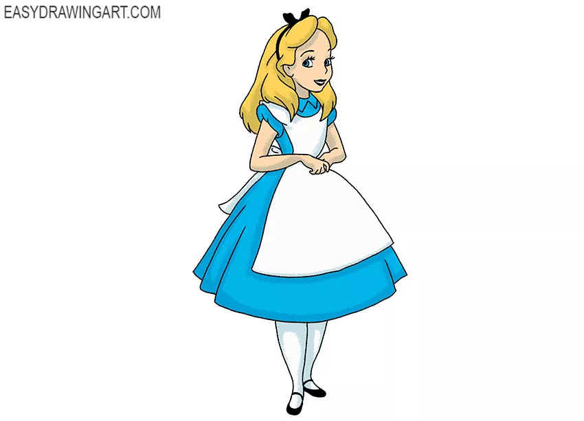 alice in wonderland drawings easy