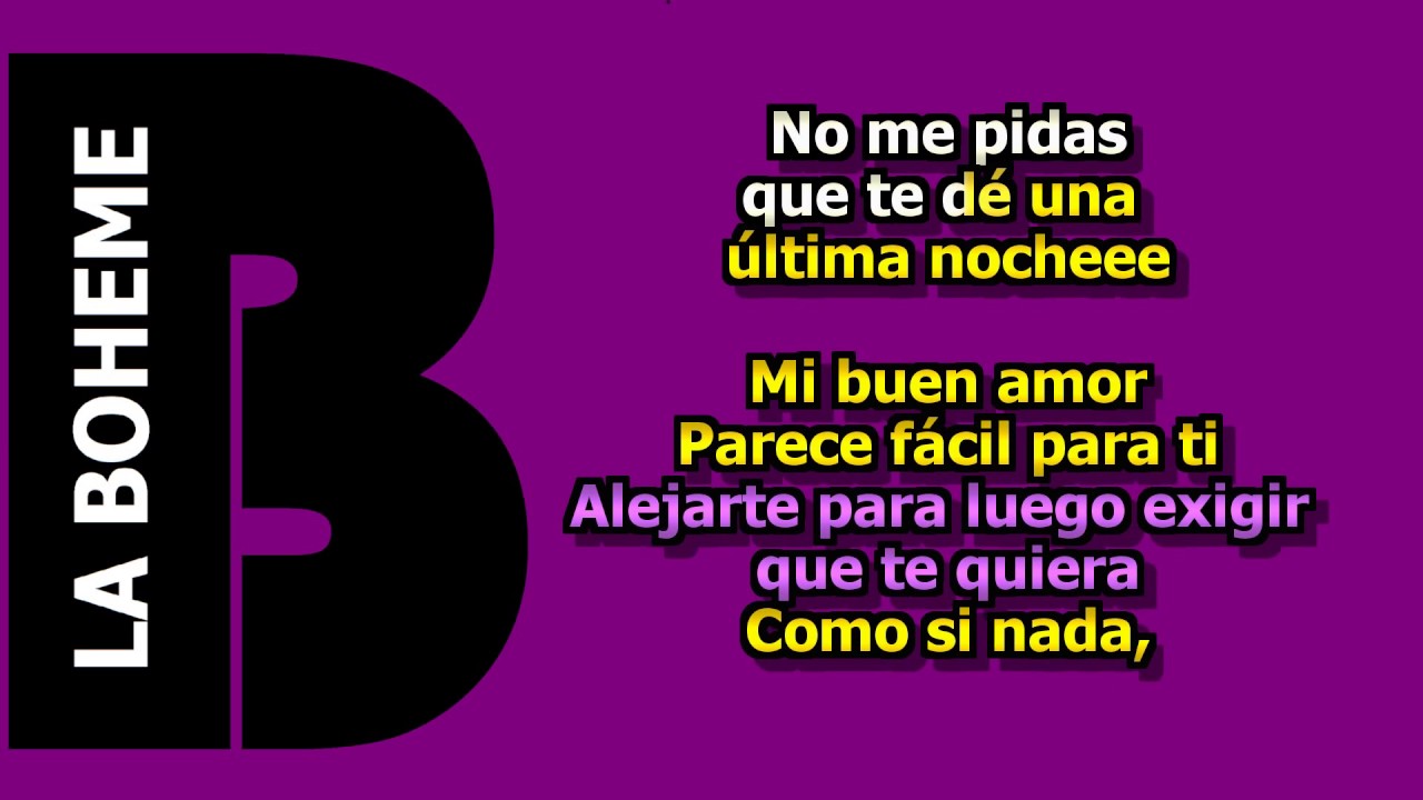 mi buen amor karaoke