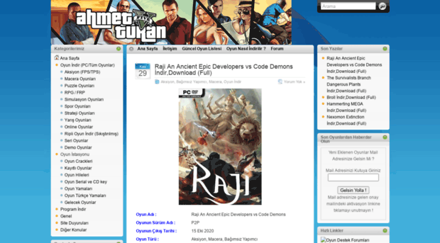 ahmet turan oyun indir