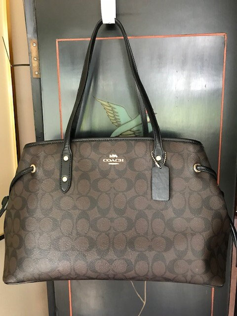 coach brown shoulder bag