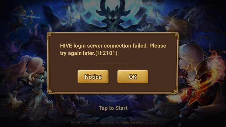 login hive com2us