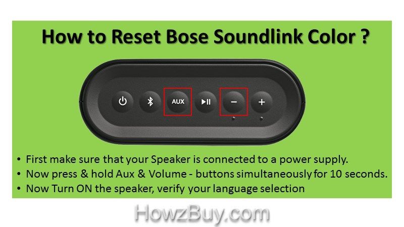 bose soundlink speaker reset