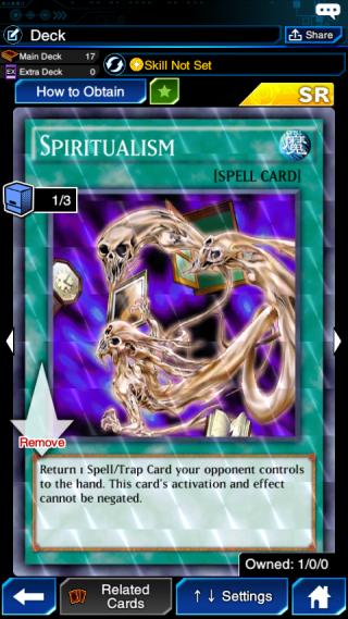 spiritualism duel links