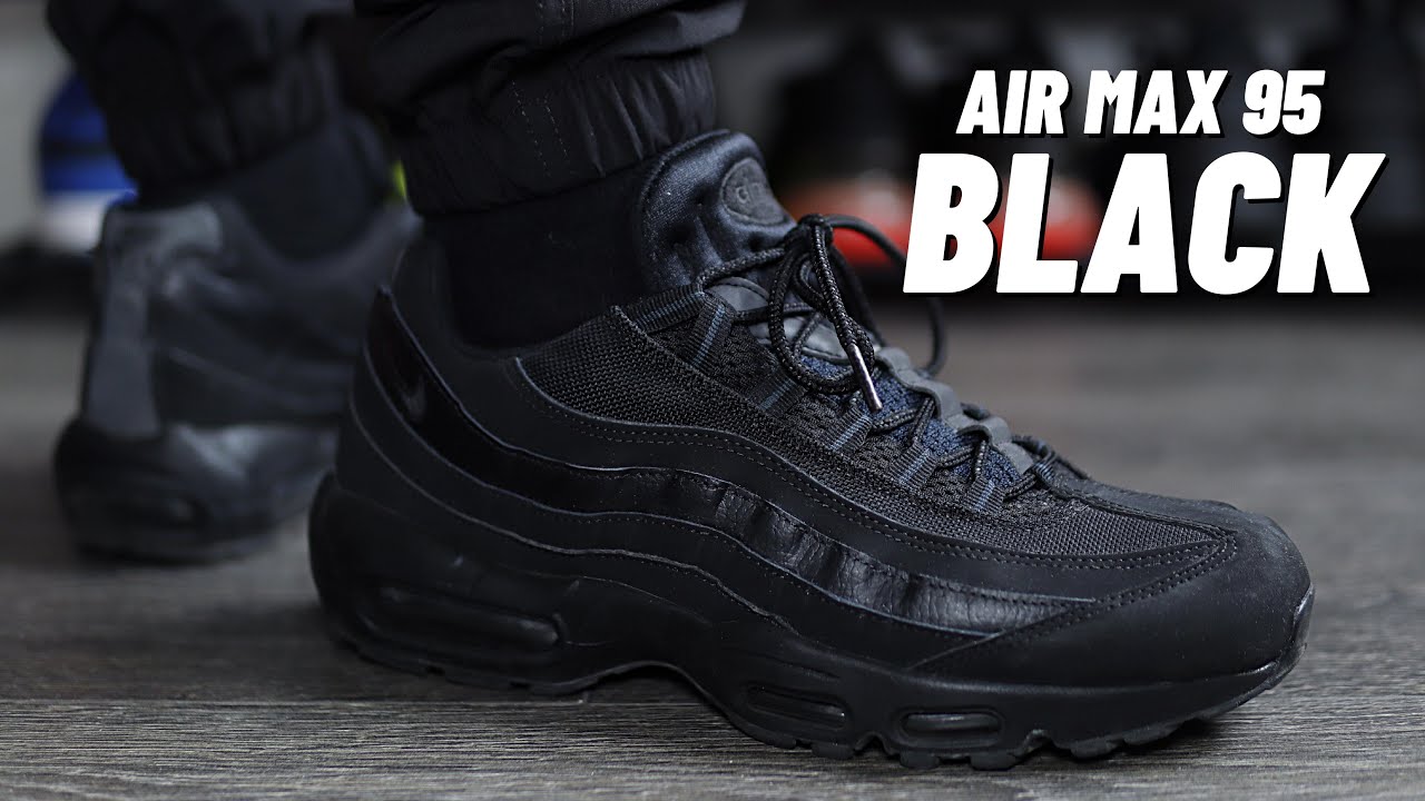 black on black air max 95