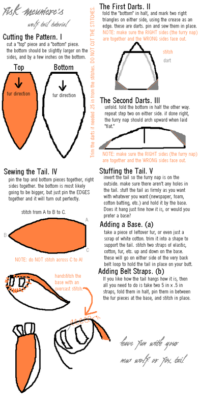 fursuit tail pattern