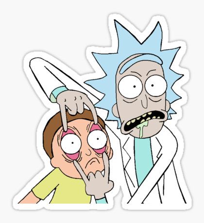 rick and morty stickers