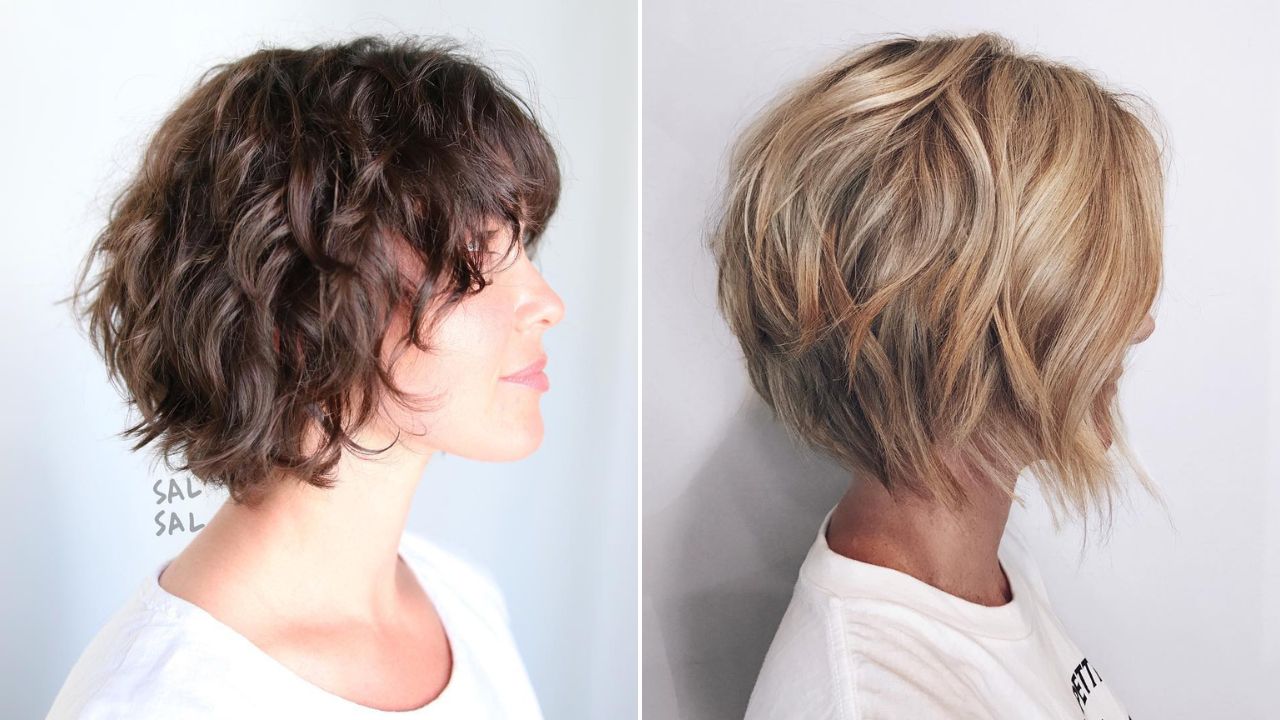 short shaggy bob haircuts with bangs