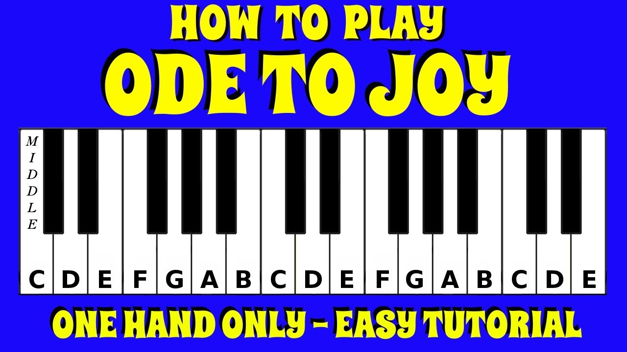 ode to joy piano keys