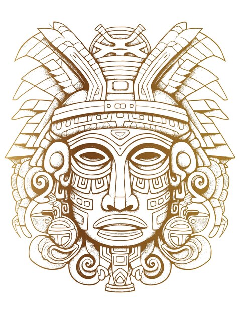 arte azteca dibujos