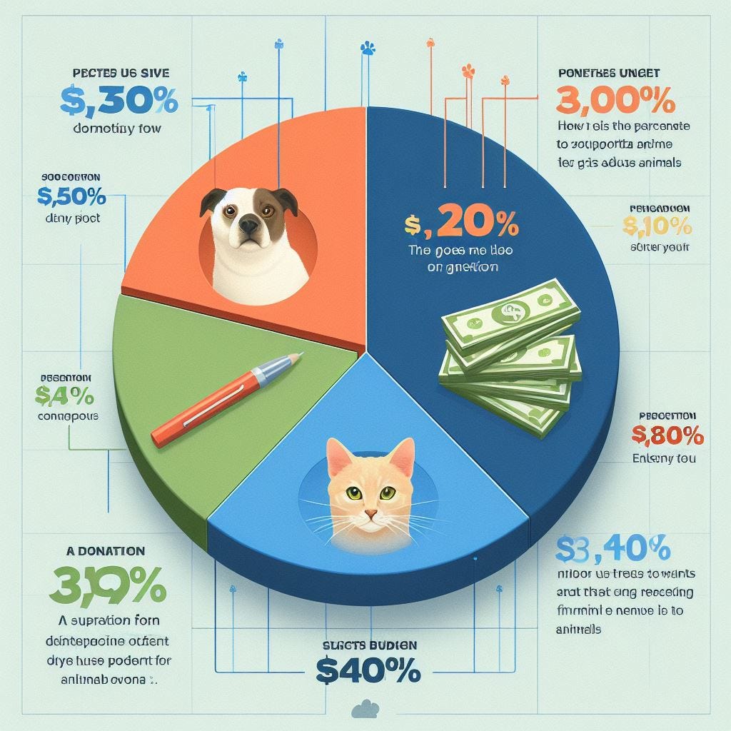 aspca donation percentage