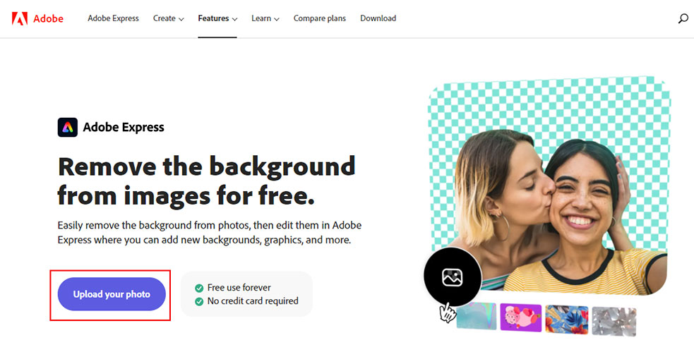 adobe express remove background