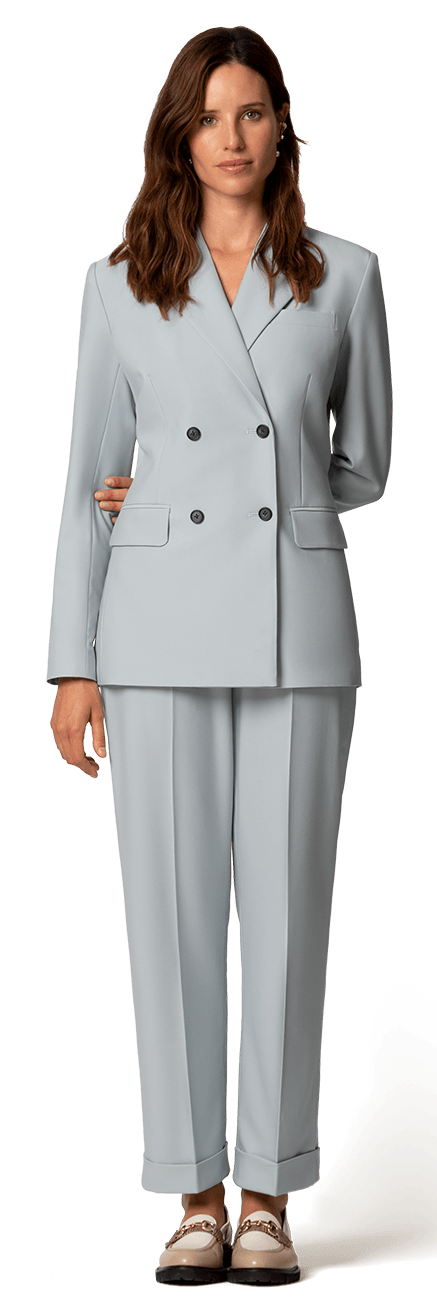 polyester pantsuit