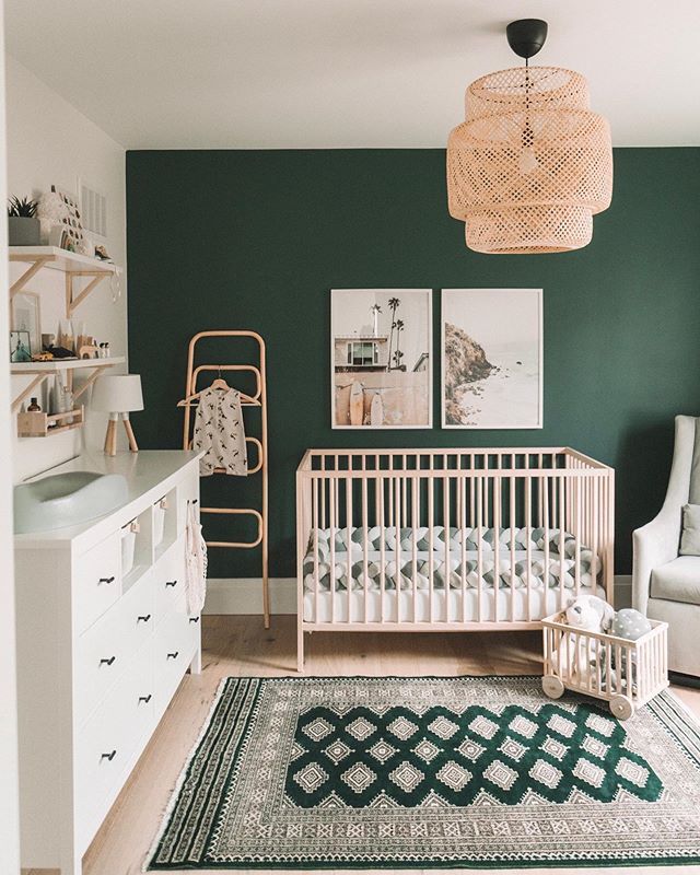 green nursery room ideas