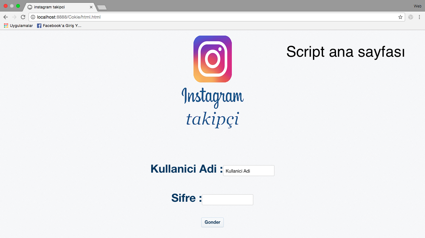 fake script hazırlama