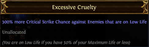 cruelty poe