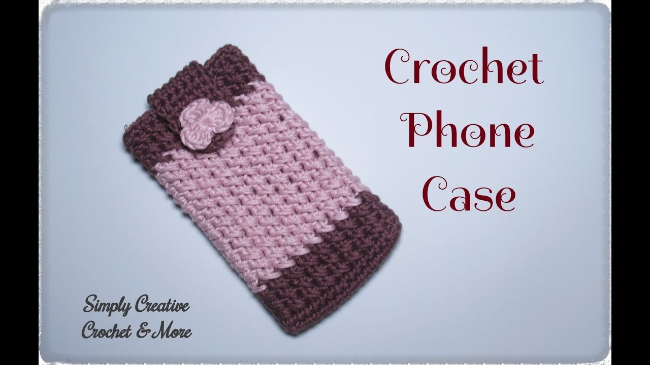 crochet cell phone case