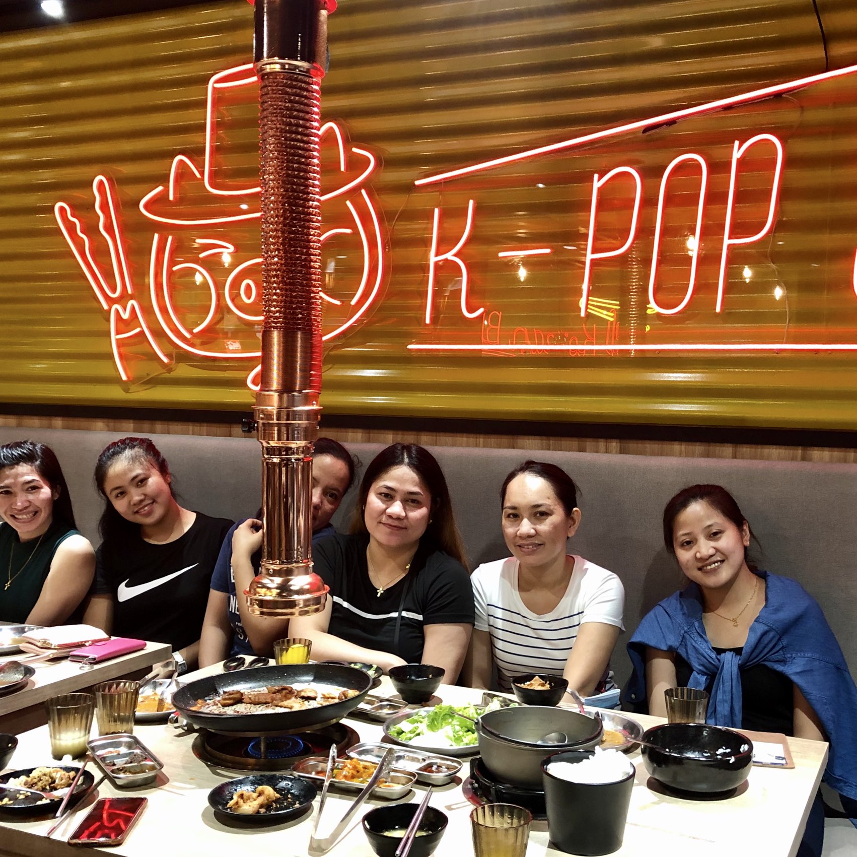 ak mall korean bbq table