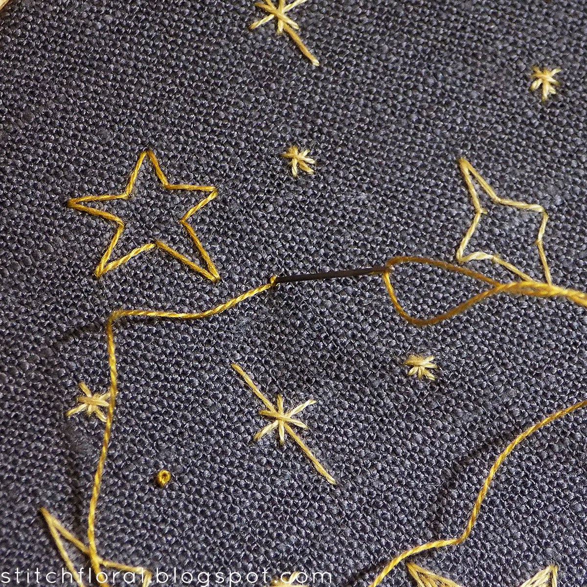 star embroidery