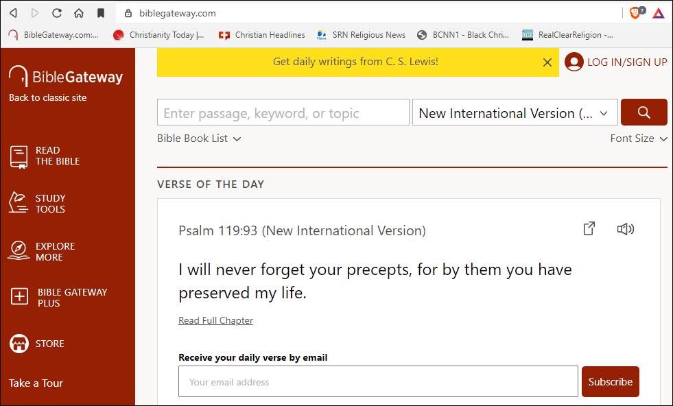 bible gateway verse lookup