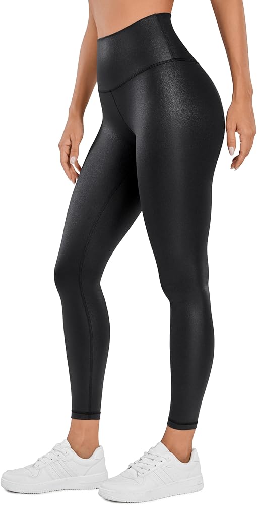 crz yoga faux leather leggings