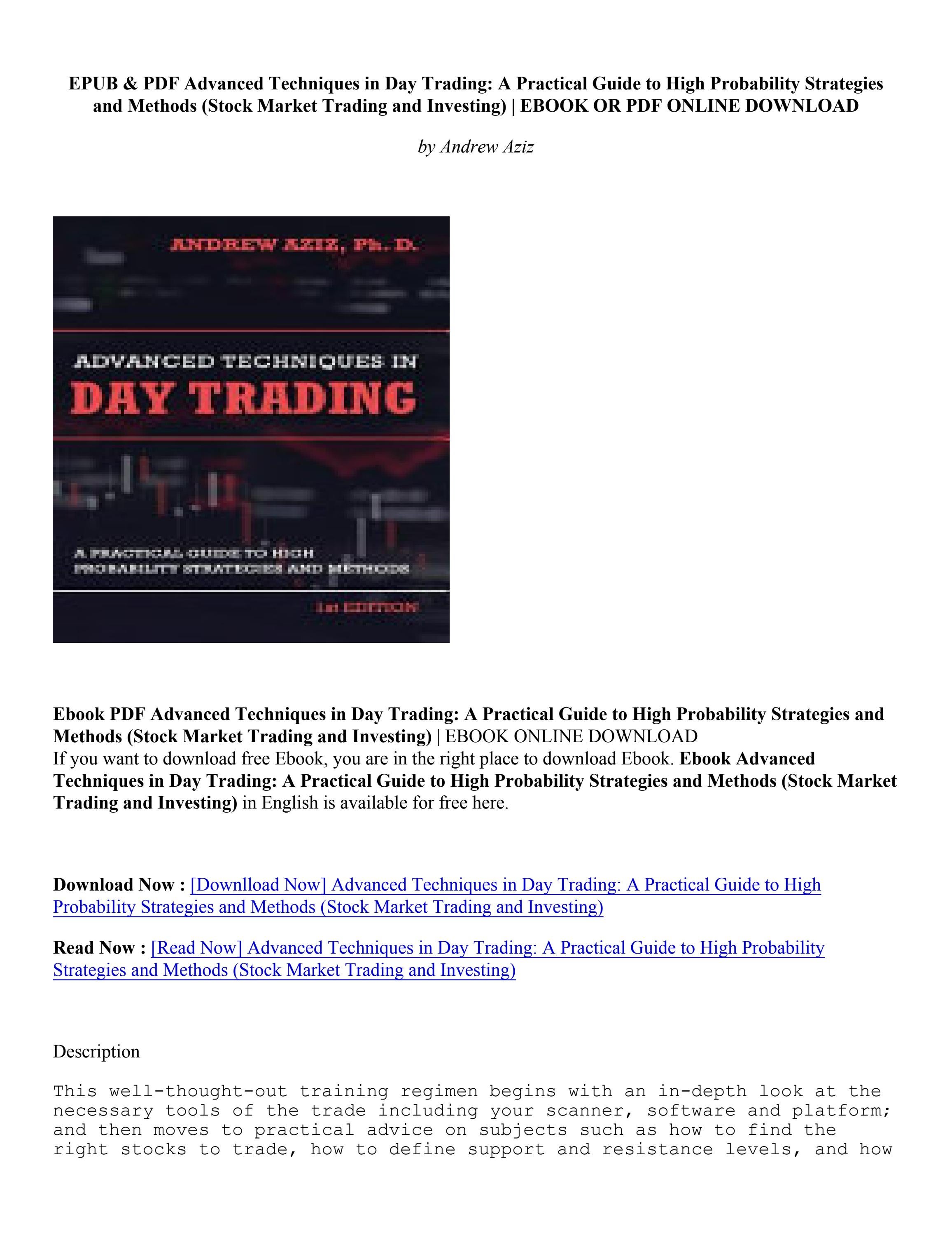 andrew aziz day trading pdf