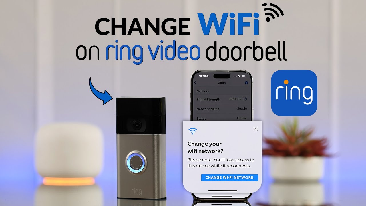 how to change ring doorbell wifi