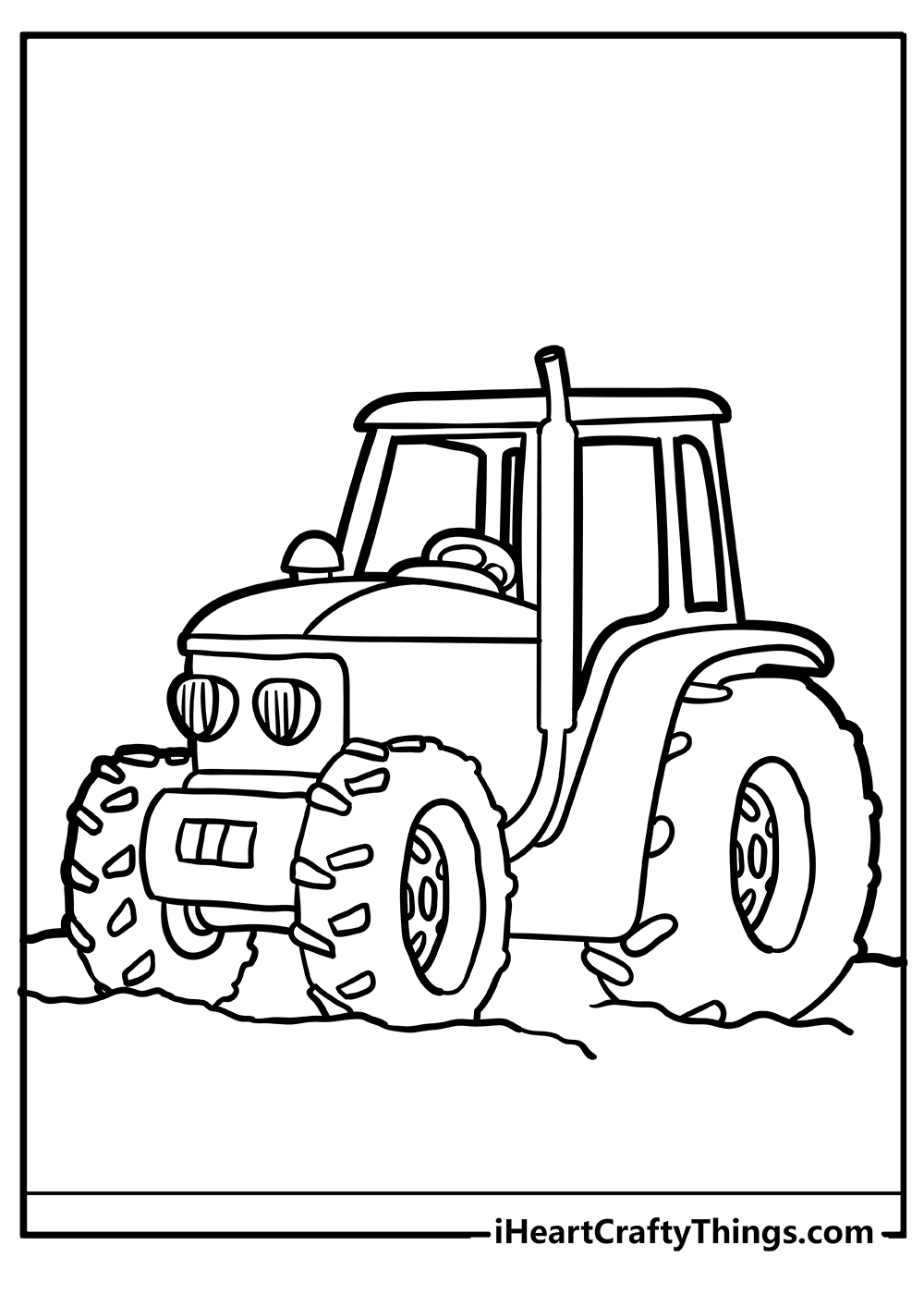 coloring pages of tractors