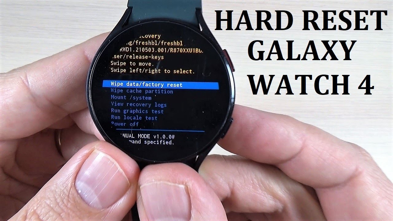 how to reset samsung watch