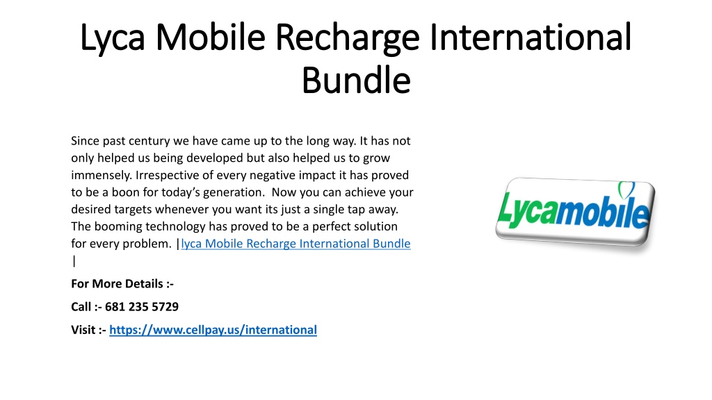 lycamobile bundle recharge