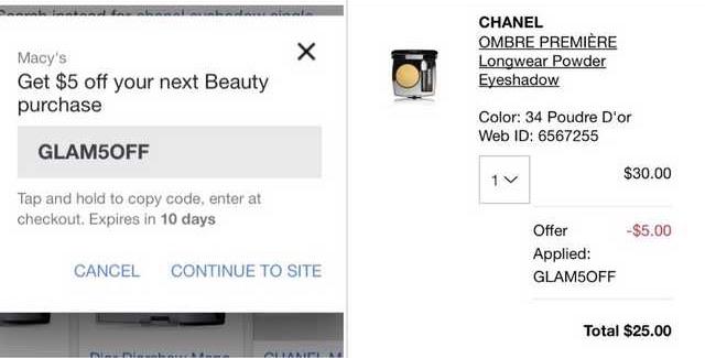 chanel beauty promo code