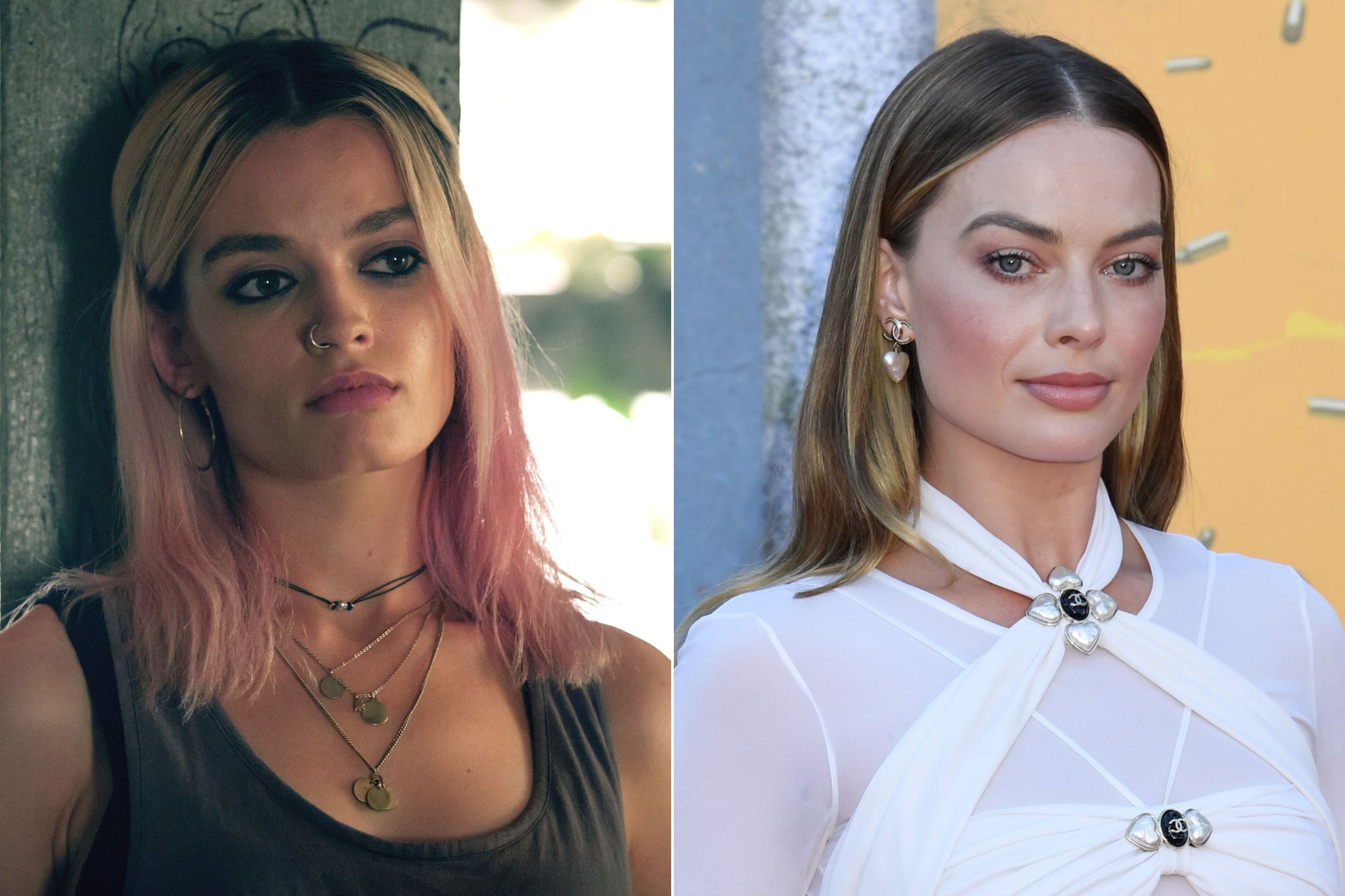 emma mackey margot robbie side by side